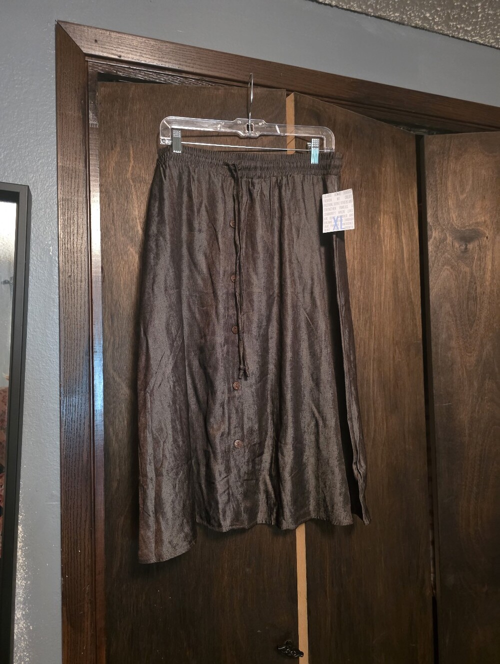 LuLaRoe Brown Midi Button-Front Skirt